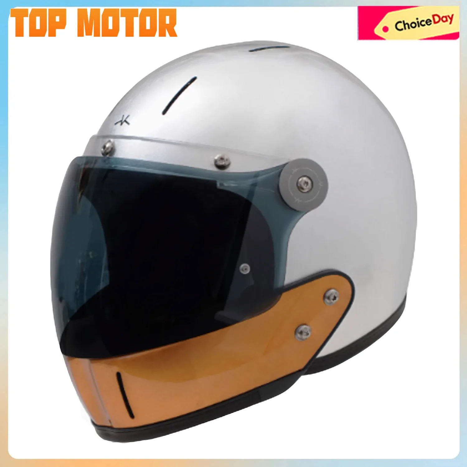 

New Vintage Motorcycle Helmet Half 3/4 Face Removable Chin Capacete Road Cruise Riding Cascos Modular Casque 4 Season For Honda