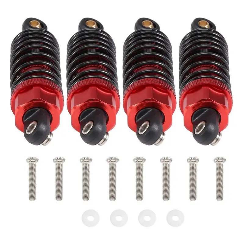 

A63T-4Pcs Aluminum Alloy Shock Absorbers Damper Set For Tamiya TT-01 TT01 TT-02 TT02 1/10 RC Car Upgrade Parts