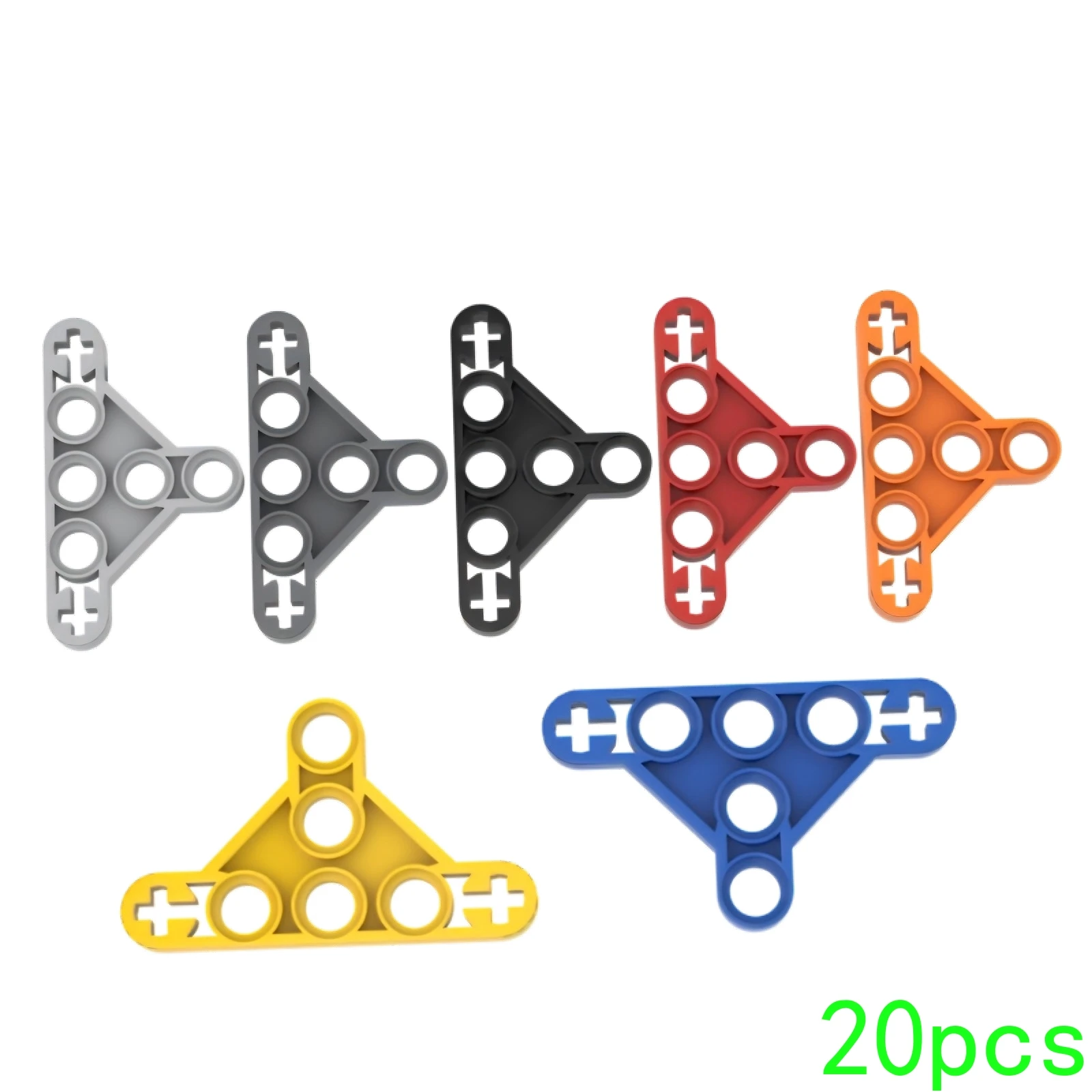 20PCS High-Tech Assemble Particle 99773 3x5 Triangle Arm (Thin)2905 Building Blocks Kit Replaceable Part Toys For Children Gifts