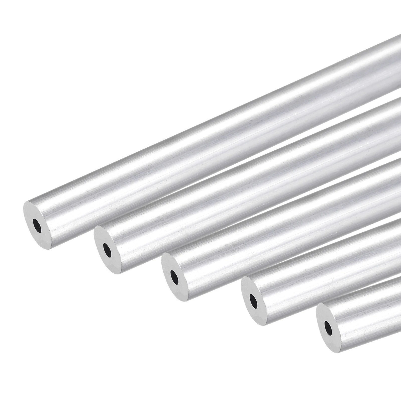 4/5Pcs 6063 Aluminum Round Tube 10mm OD 3/4/5/6/7/8mm Inner Dia 250mm Length Aluminum Pipe Tubing for DIY Handmade Projects
