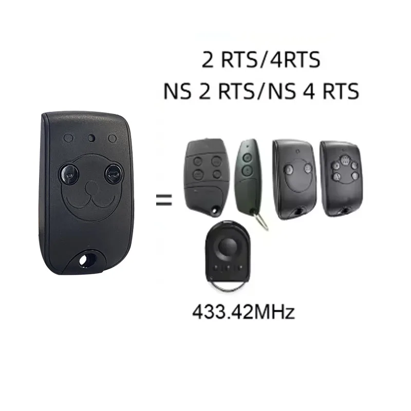 1-10 قطعة Somfy NS 2 RTS / NS 4 RTS / NS2RTS / NS4RTS / 2RTS / 4RTS/ RTS 433,42MHz SOMFY بوابة جراج التحكم عن بعد #2