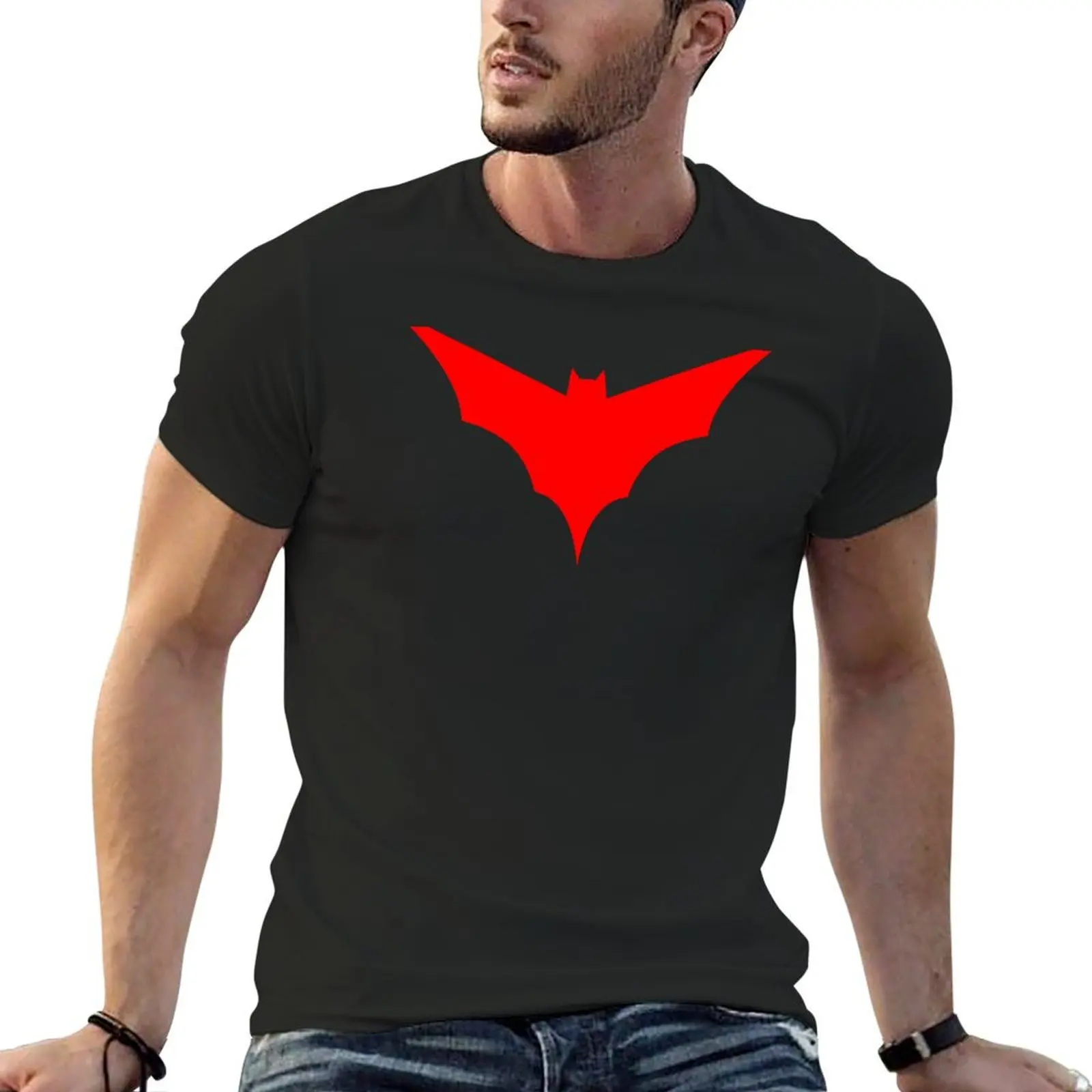 Batwoman Logo T-Shirt Sommerkleid ung Jungen Weiße Straße tragen Herren große und große T-Shirts