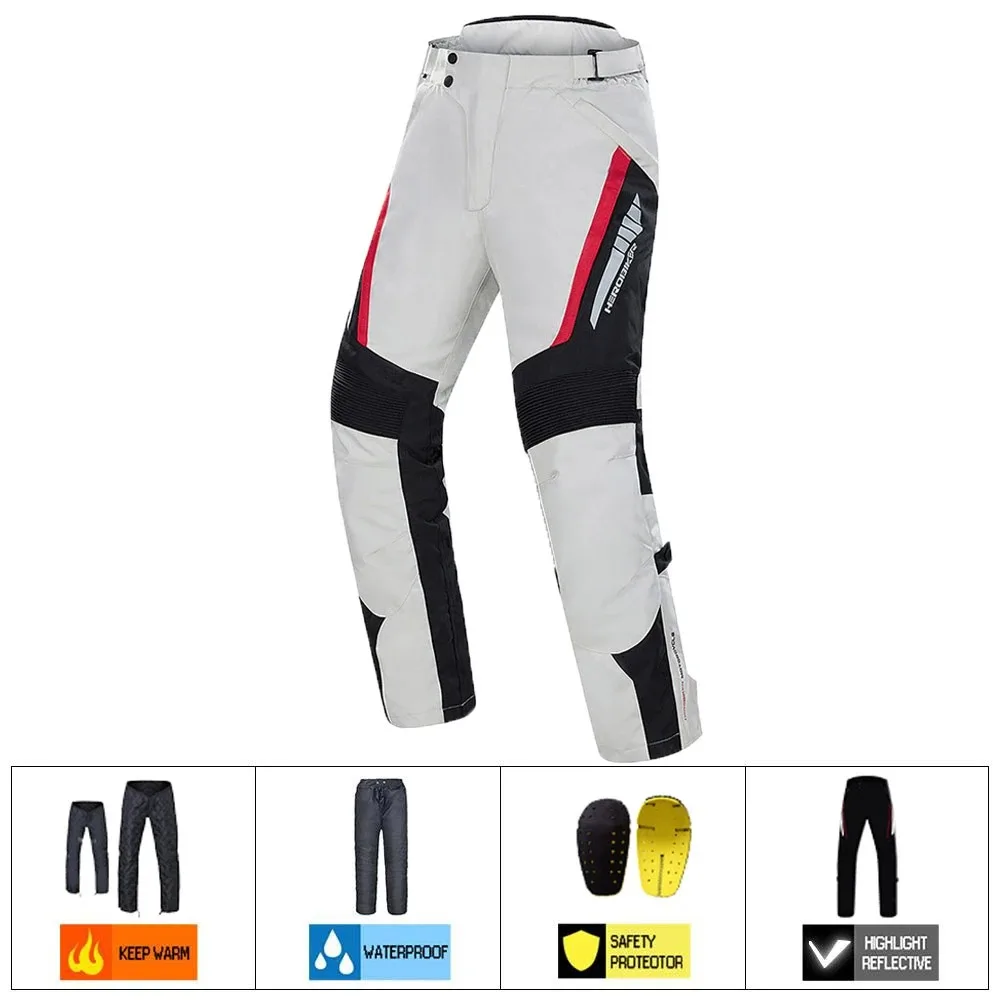 

Waterproof Motorcycle Pants Man Racing Suit Wearable Motorcycle Jacket+Motorcycle Pants Moto Set With EVA Protection Gear