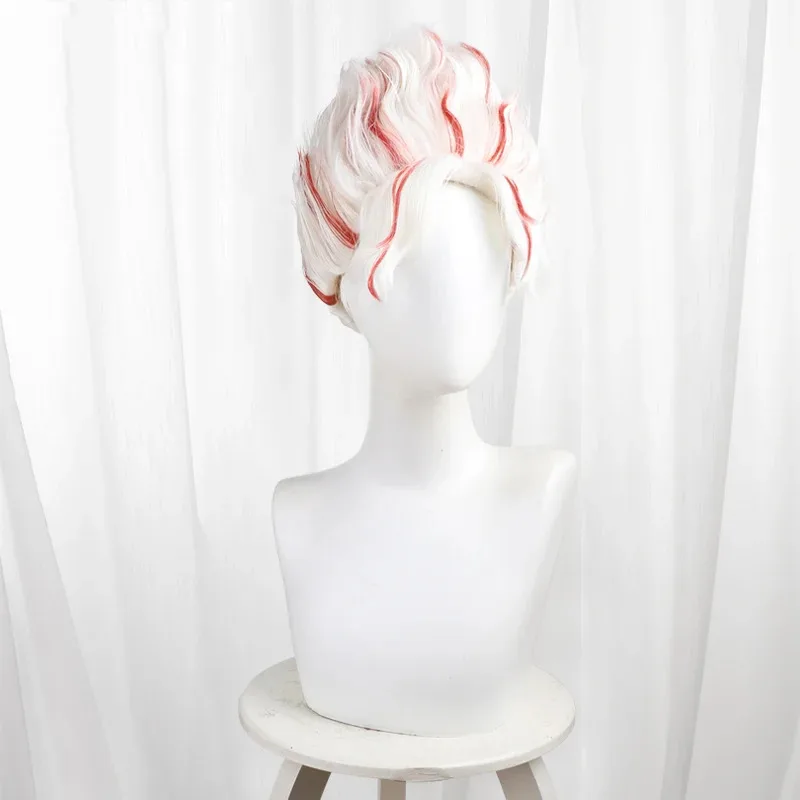 Аниме Dandadan Okarun Ken Takakura, парик для косплея, красные, белые, короткие волосы, 35 см, Momo Ayase, вечеринка на Хэллоуин для женщин и мужчин, реквизит