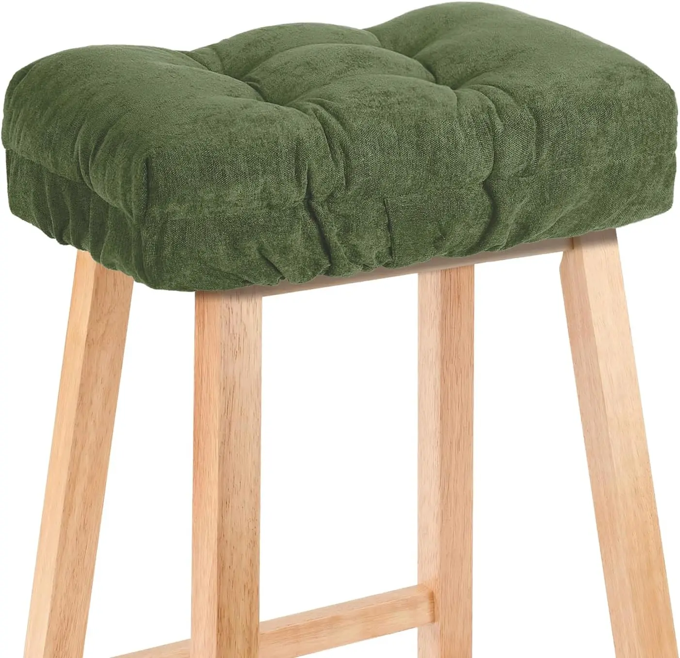 18X9.5X2Inch Stool Cushion With Non-Slip,Soft And Durable Fabric,Saddle Stool Cover And Saddle Stool Cushion Rectangular For