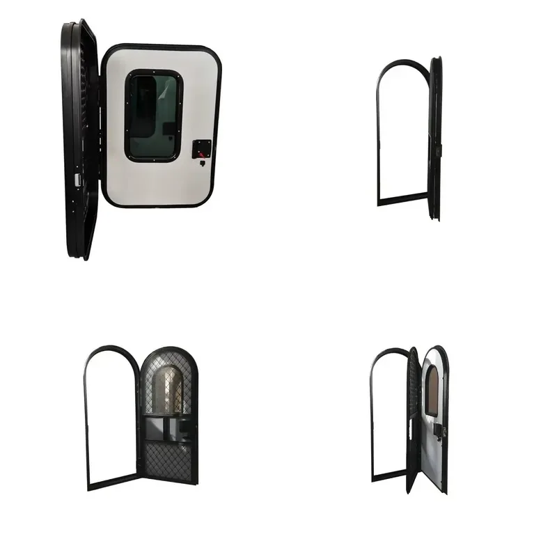 *2026*  HOT New Design Aluminum Alloy Frame Single Point Lock RV Trailer Door