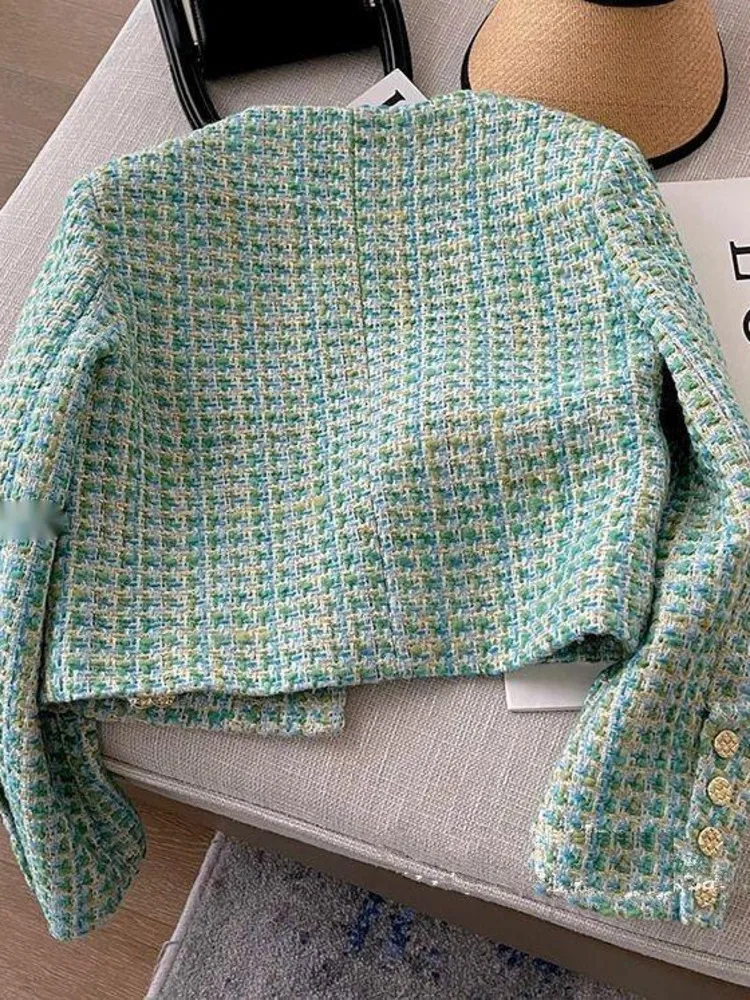 Veste à carreaux vintage à manches longues pour femmes, Streetwear de bureau élégant, Chic, Décontracté, Simple, Affaires, Mode, Tempérament, Nouveau