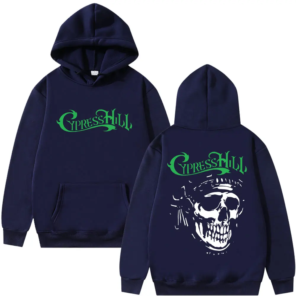 Rapper Cypress Hill Skeleton Graphic Hoodie Men Women Hip Hop Fashion Oversized Streetwear Male Vintage Casual Pullover Hoodies