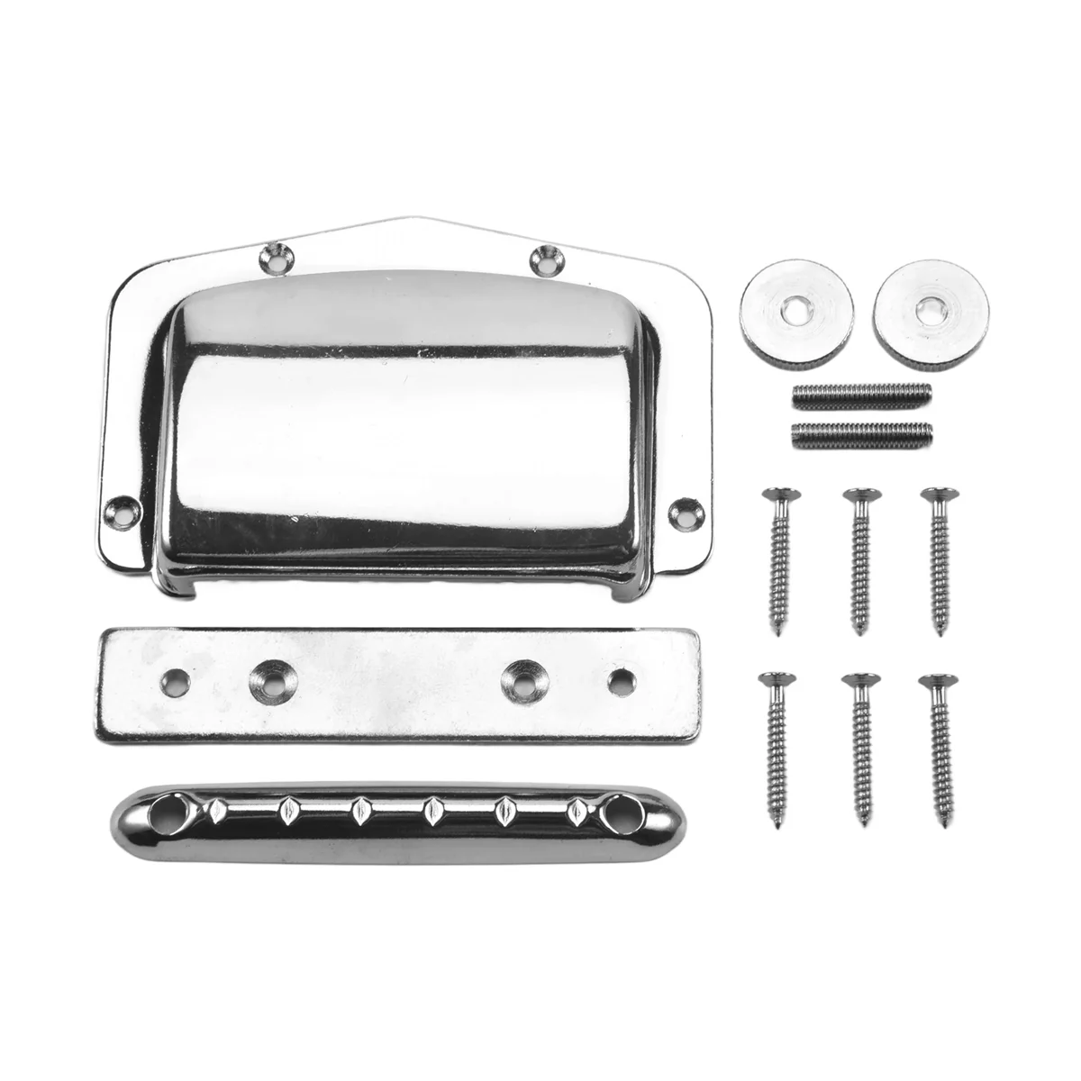 AA84 1 ชุดคงที่ปรับสะพาน Tailpiece สําหรับ Teisco Harmony Kay กีตาร์ใหม่