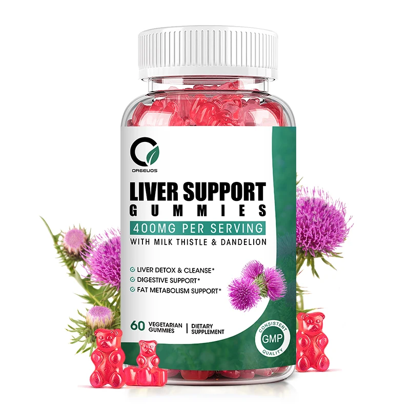 

Milk Thistle Supplement Liver Cleanse Detox & Repair Gummies ,Artichoke, Dandelion Root, Zinc & Selenium Liver Detoxifiers