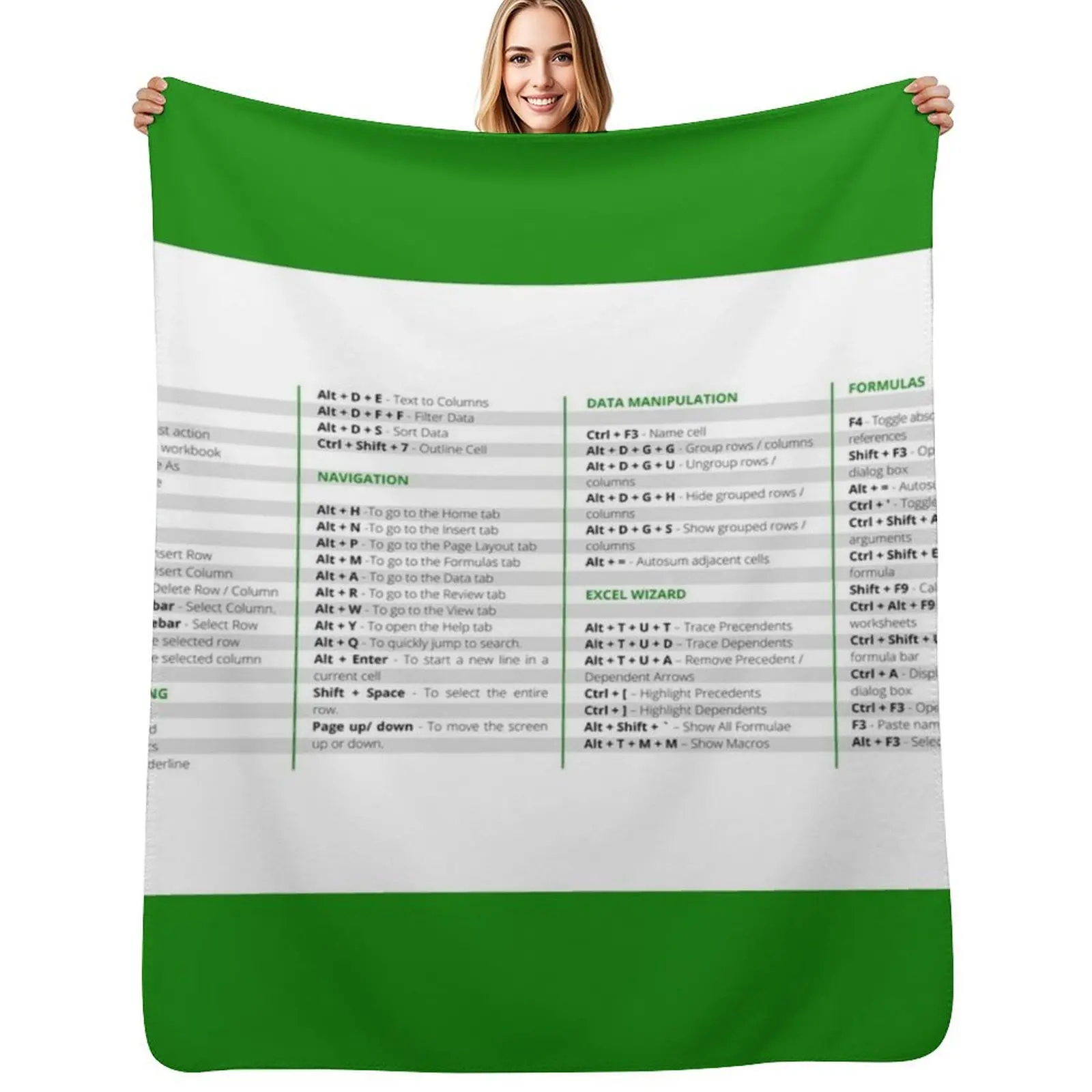 Excel shortcuts, Life saving shortcuts Throw Blanket Sofas for babies Retros for winter manga Nap Blankets