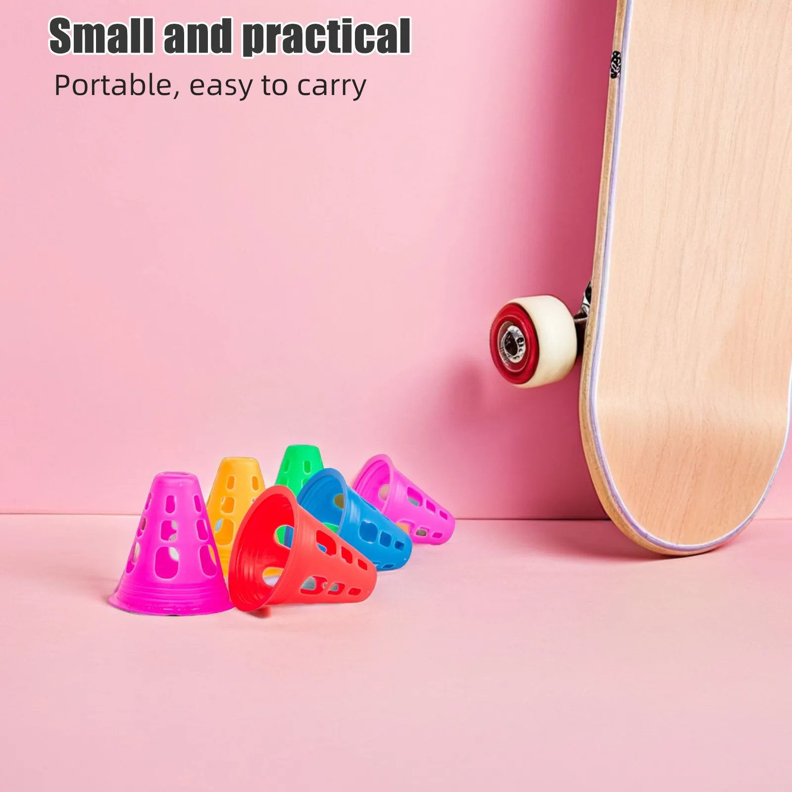 

10Pcs Premium Non-Crush Plastic Cones for Soccer Training Football Drills Basketball Practice Roller Skating Games and Outdoor