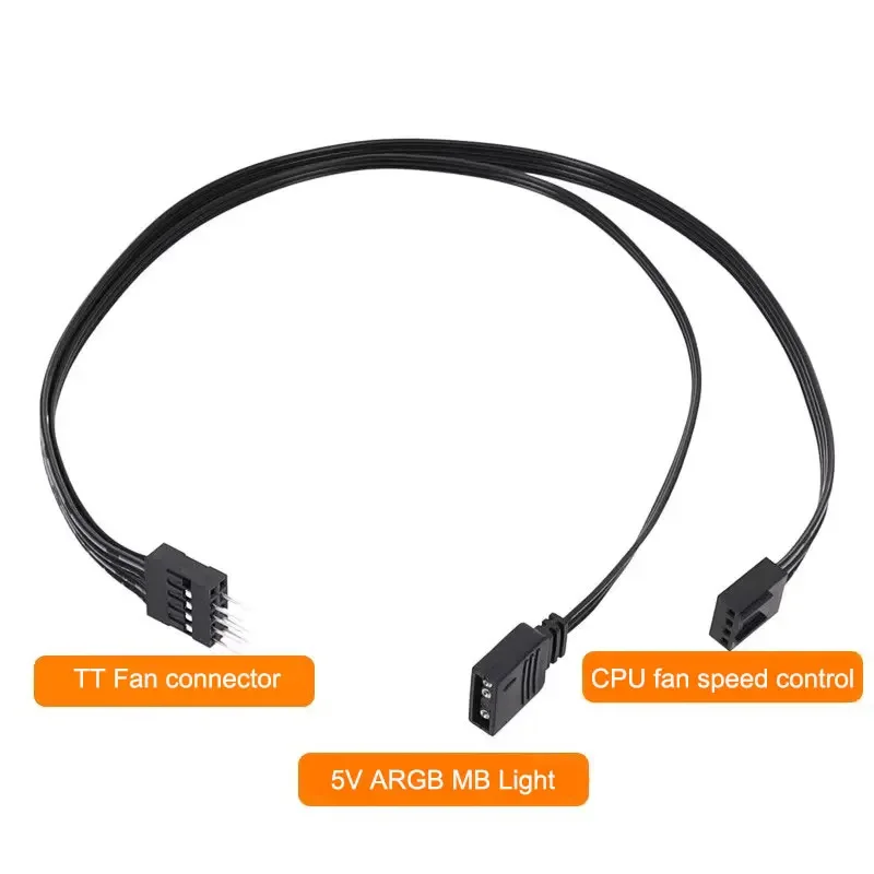 SQC133TT Lüfter RGB Control Box Adapterkabel RiingPlusTrioQuad Synchronisiertes RGB Adapterkabel TT