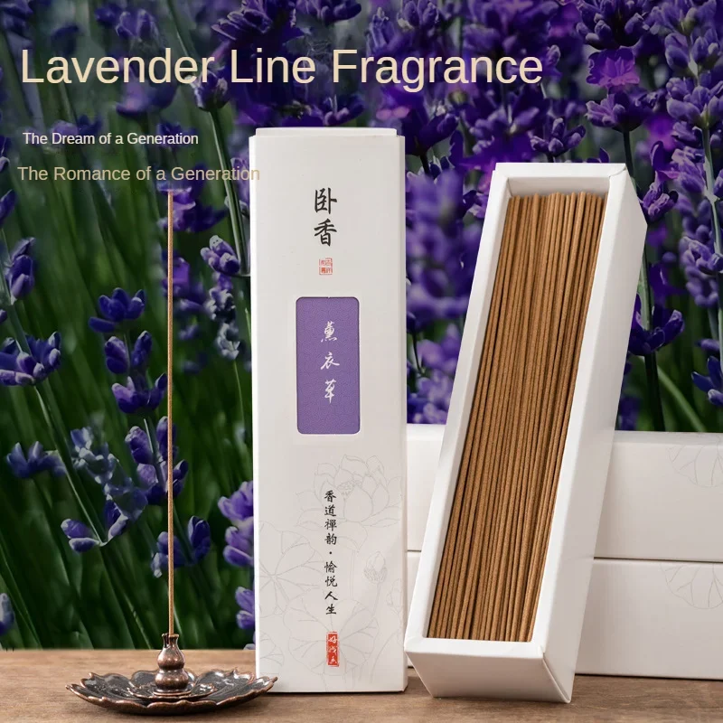 450pcs Stick Incense Plant Lavender Aromatherapy Refreshing Scent Sandalwood Tranquilize Mind Use in The Home Office Bedroom