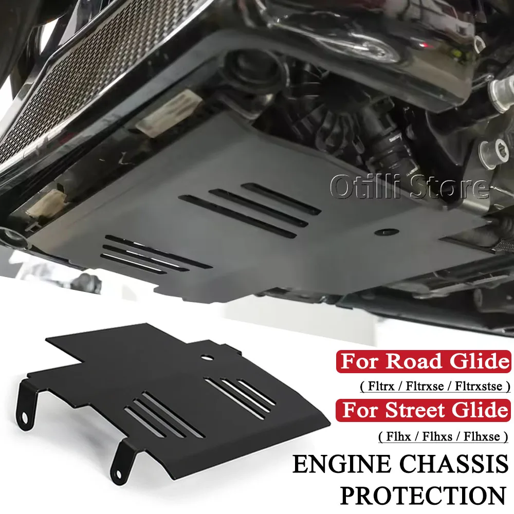 

Motorcycle Skid Plate Engine Base Chassis Guard Protection Cover Fit For CVO Road Glide FLTRXSE 2024 2025 Street Glide FLHX