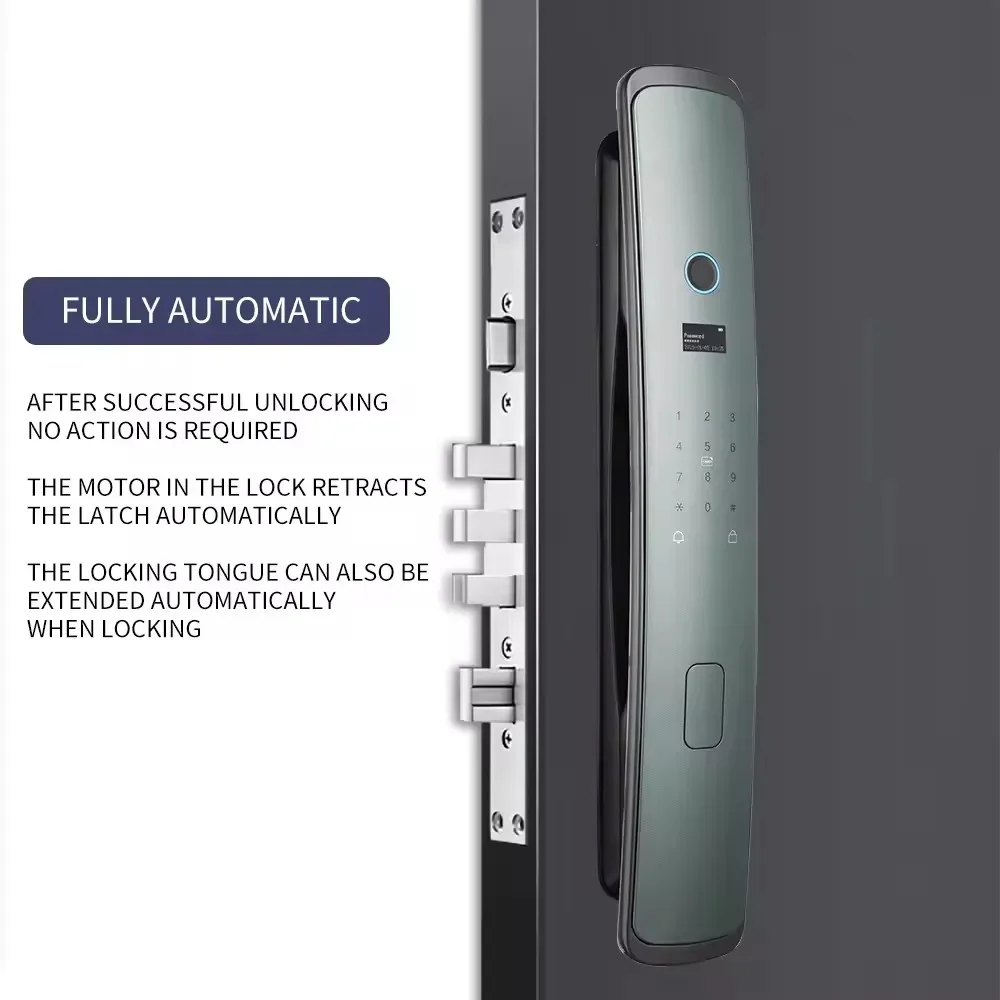 Smartier 3D Face WIFI Smart Fully Automatic Smart Lock Fingerprint APP Card Key Unlock Intelligent Door Lock With Camera