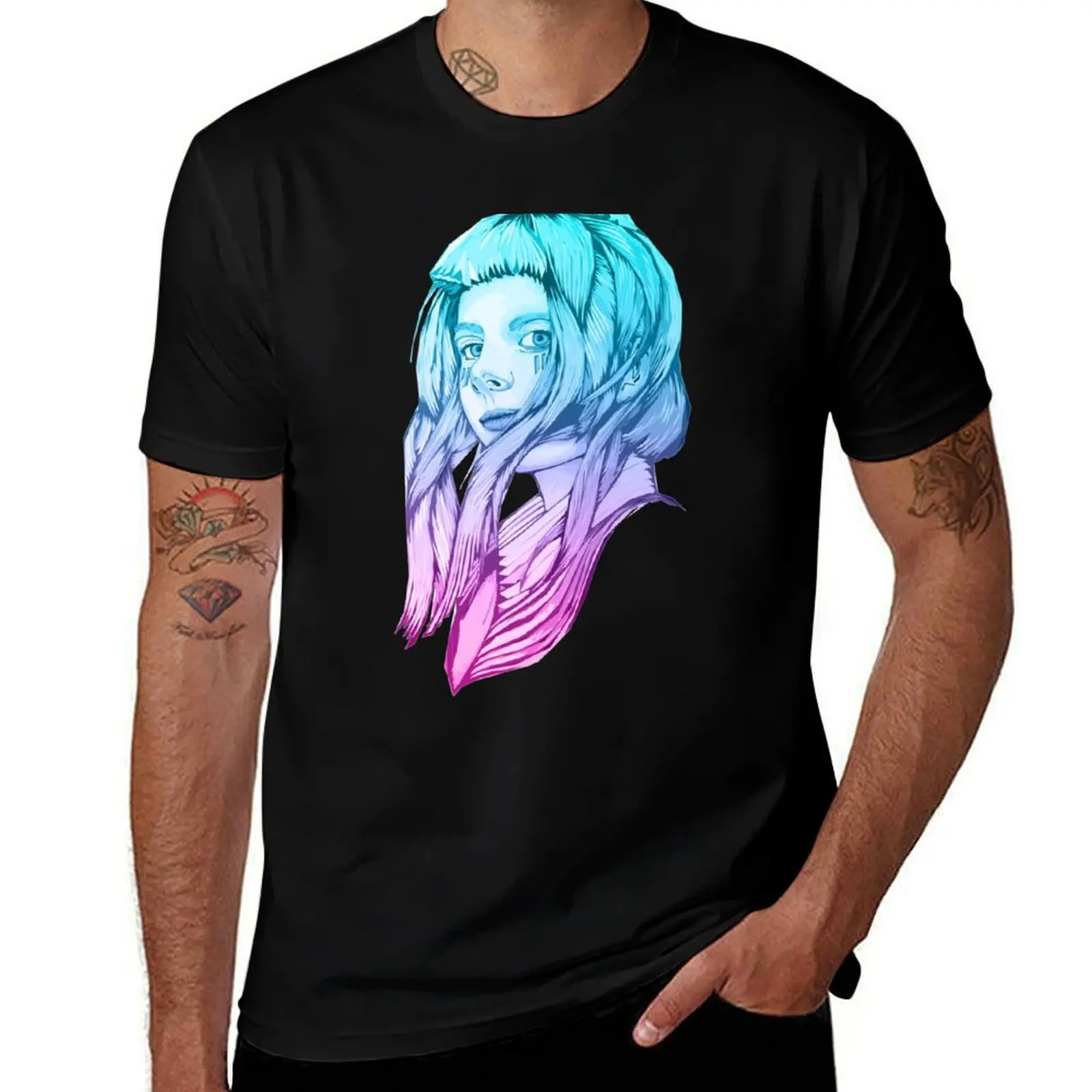 Aurora Aksnes - Aesthetics Edition Classic T-Shirt Big Size Short Sleeve Tee for Men T-Shirt