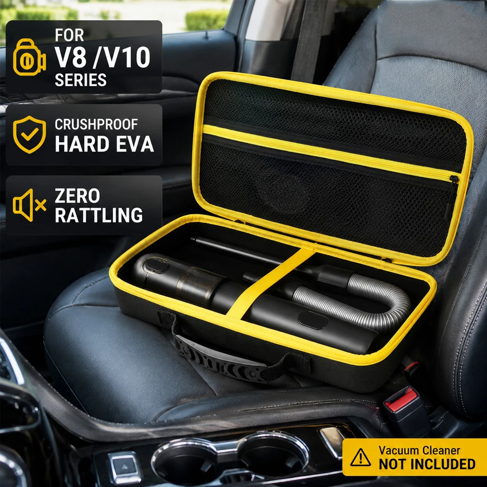 Auto-Vakuum-Hartschalenkoffer für Fanttik V8 V10 Apex Mate, Aufbewahrungstasche, Organizer, Reiniger, EVA, stoßfest, wasserdicht, schützende Reisetasche