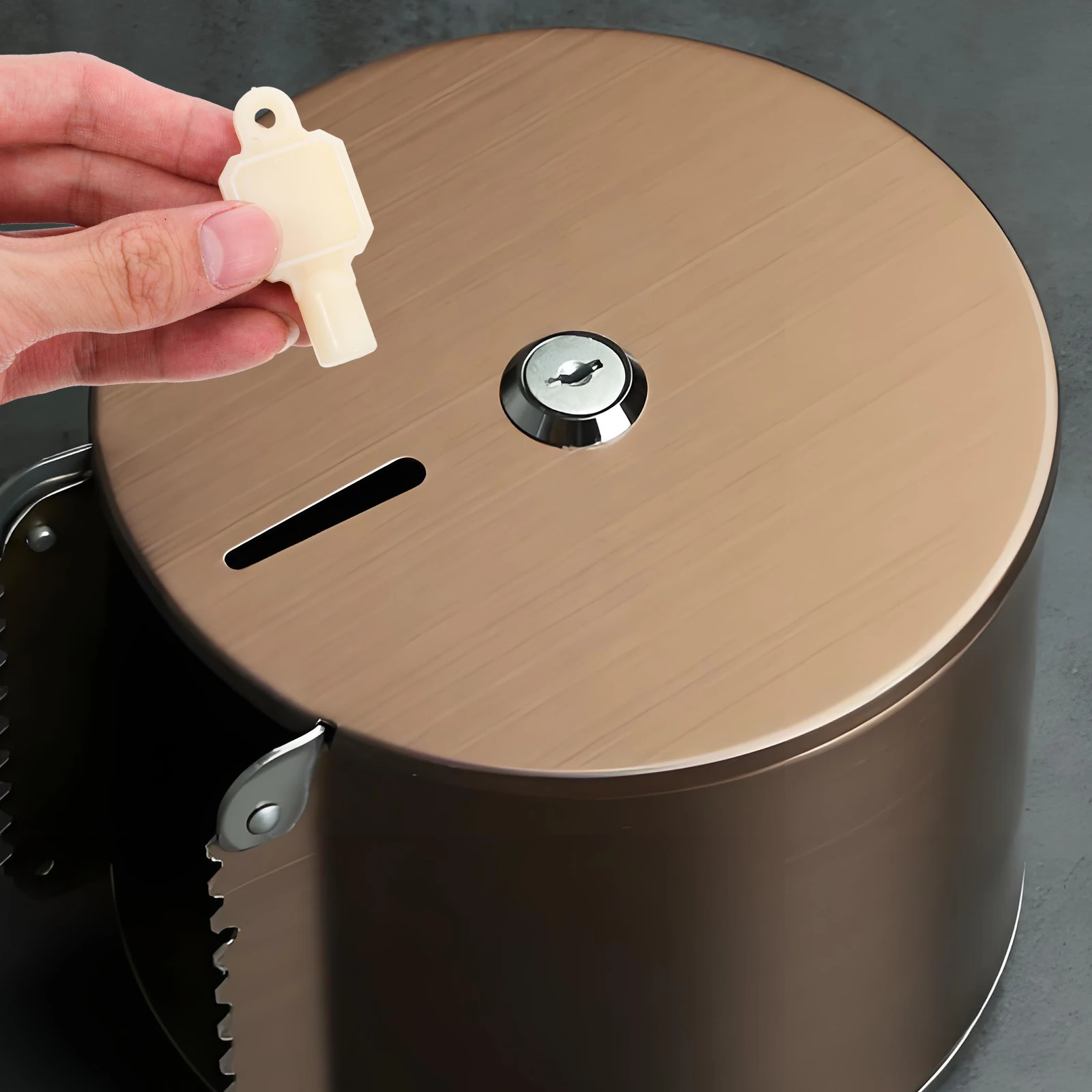 

Toilet Paper Dispenser Key Replacement Universal Paper Towel Holder Tool For Tissue Box Cover Rectangular Durable Plastic