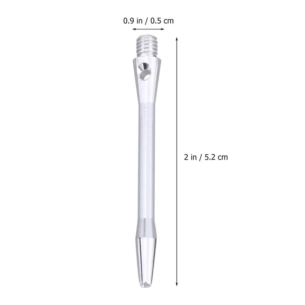 10 Stück Dartschäfte aus Aluminiumlegierung, Metallschäfte, 48 mm mittlere Länge, Standardgewinde, hochwertige Set-Schäfte