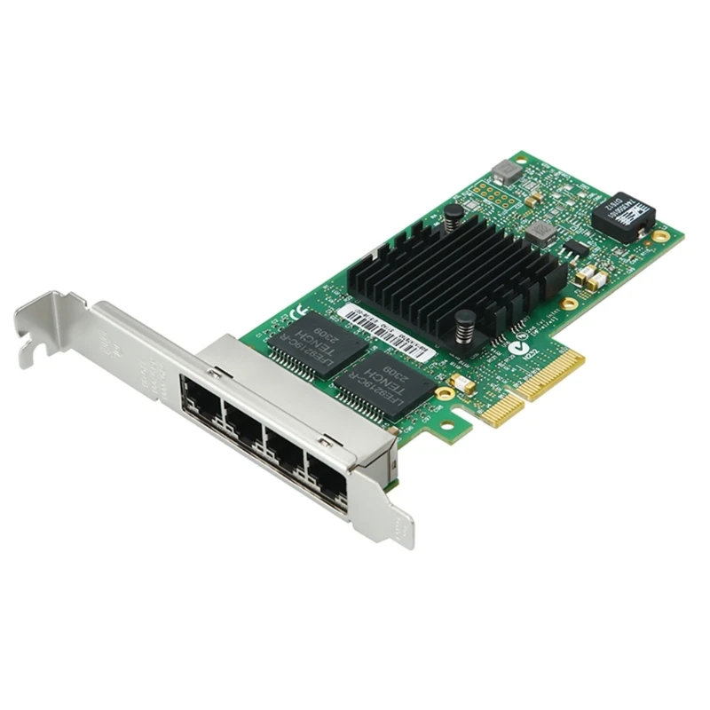 

10/100/1000Mbps PCI Express Network Adapter Intel I350-T4 Quad RJ45 Ports,PCI-E x4, Ethernet Server Networking Card