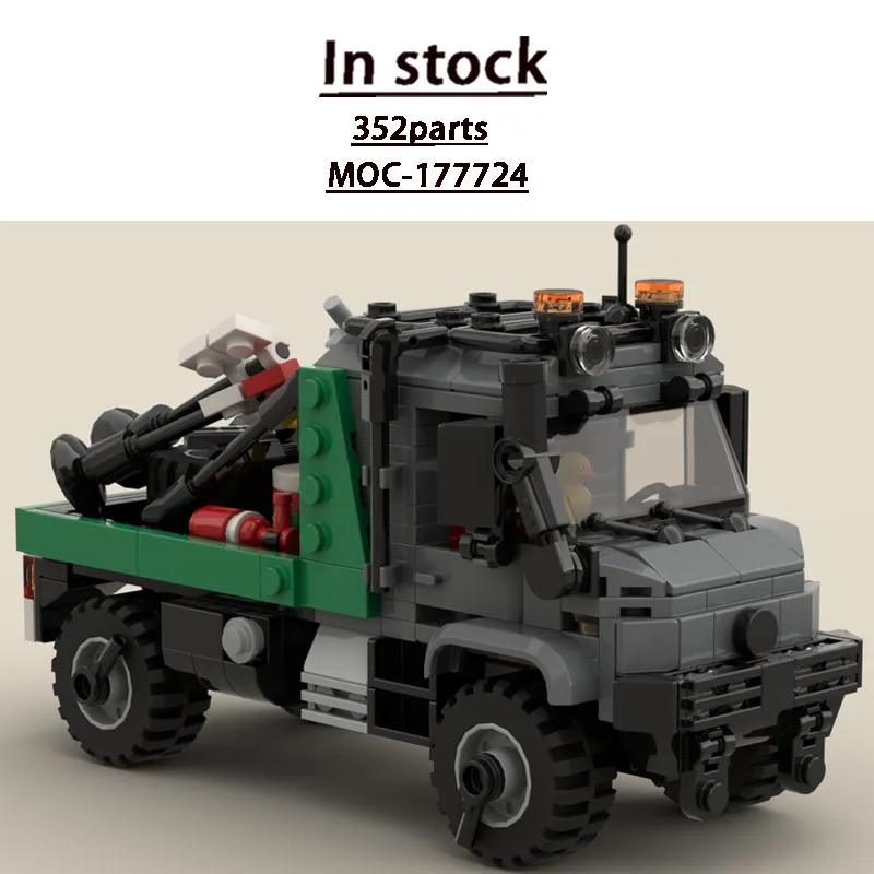 

MOC-177724 City New Military Cargo Truck Building Block Model 352 Parts MOC Boys Children's Birthday Building Block Toy Gift