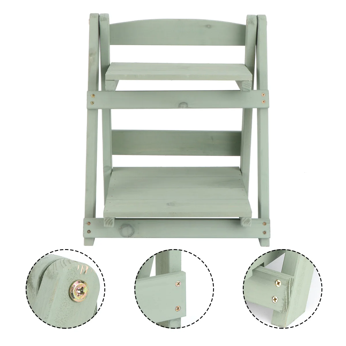 

Wooden Flower Pot Rack Solid Wood Plant St Shelf Multi layer Storage Desk ganizer Eco friendly Suitable Indoor Outdoor