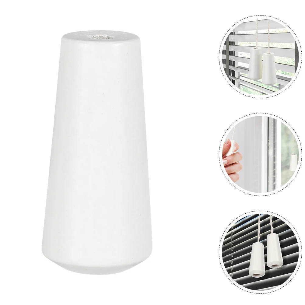 

5Pcs Blind Pull Cord Knobs Wooden Tassels for Curtains Fans Lamps Decorative Wood Cord Tassels Window Blind End