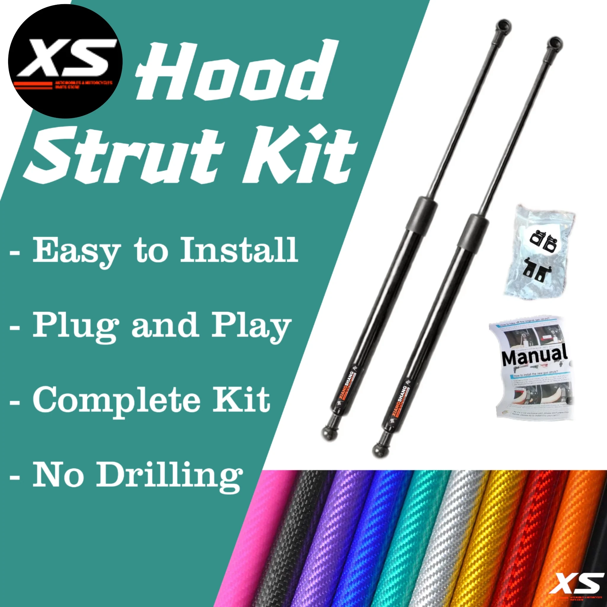 Hood Shock Struts For Nissan Kicks P15 2016-2024 Front Bonnet Modify Lift Support Damper Absorber Prop Rods Piston Verins Pillar