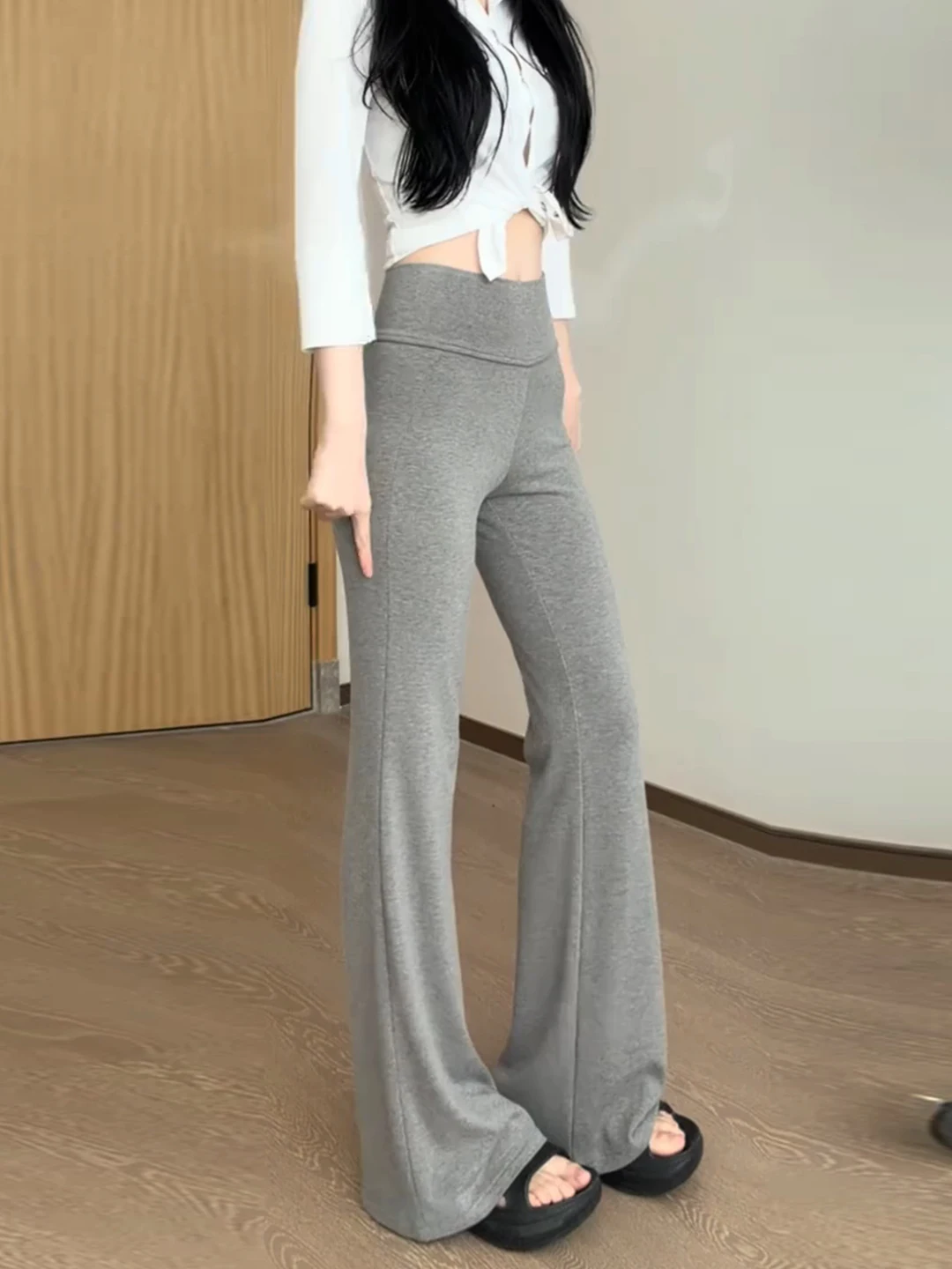 

ey Sports Pants Women's Casual Elastic Yoga Trousers High Waist Spring New Sle Long Leggings Fitn Pants Ladies