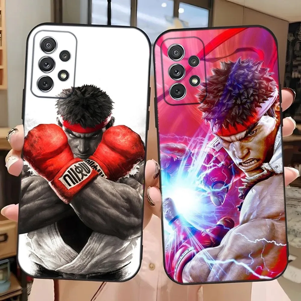 

Game S-Street F-FighterS Phone Case For Samsung Galaxy A13,A21s,A22,A31,A32,A52,A53,A71,A80,A91 Soft Black Phone Cover