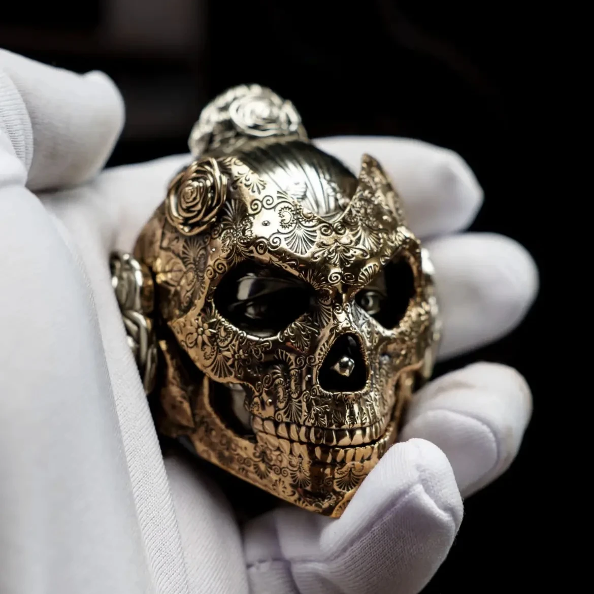 Enchanter Mask Metal Brass Fidget Slider Spinner EDC Toys Anti Stress Sensory ADHD Fidgeting Toys Refrigerator Magnet