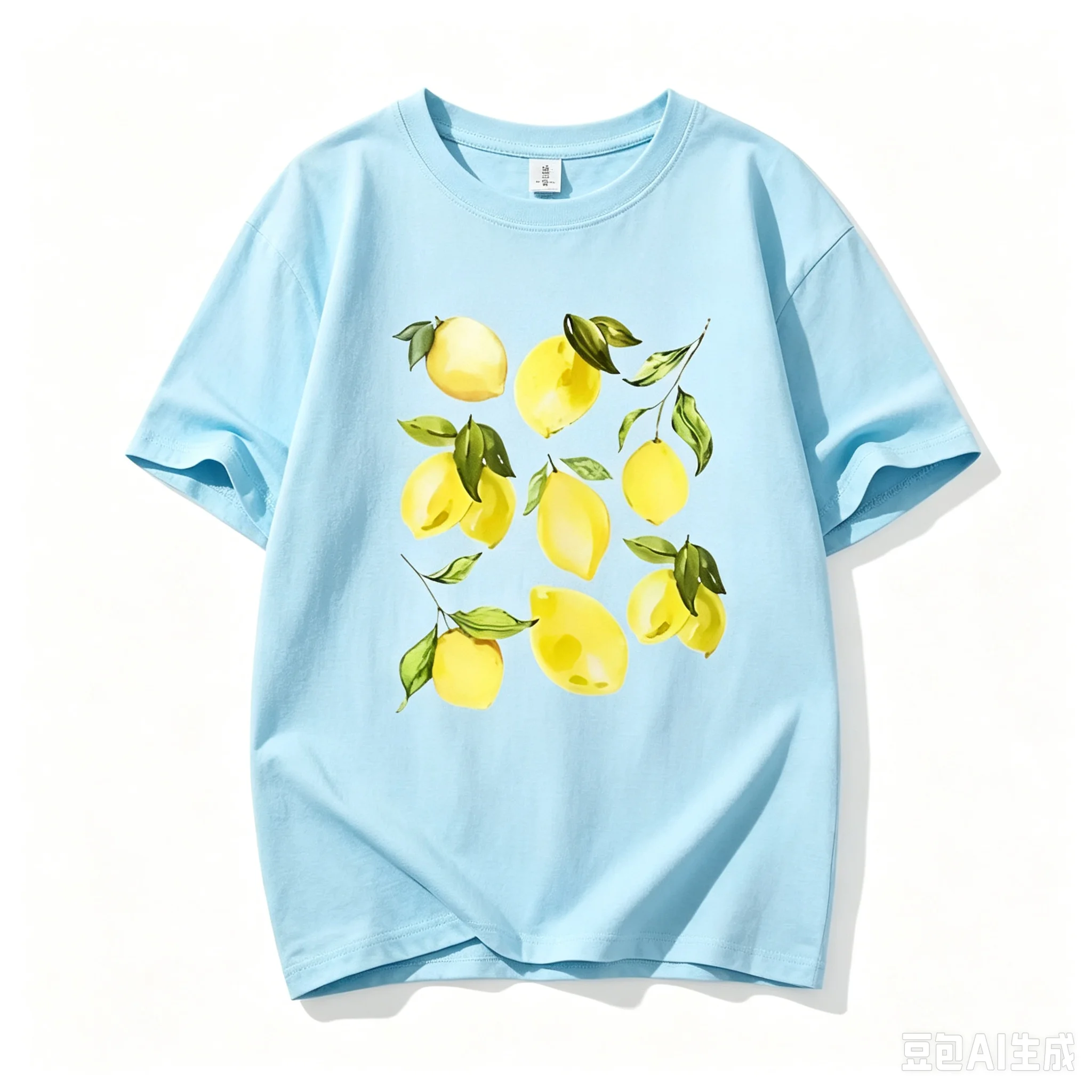 2026 Neues süßes Kinder-T-Shirt mit Zitronenfrucht-Print, Vintage Botanical Cottagecore Freizeit-Oberteil – Detail 1