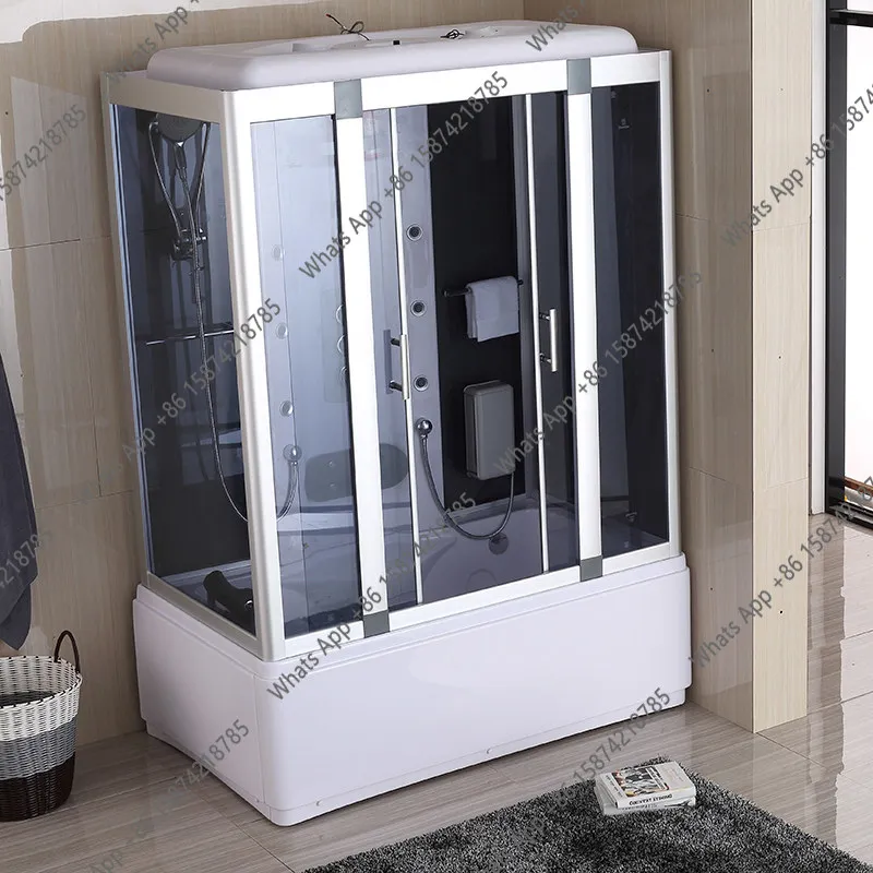 

Integral shower room rectangular with bathtub fully enclosed warm integrated home sauna bath room is not waterproof