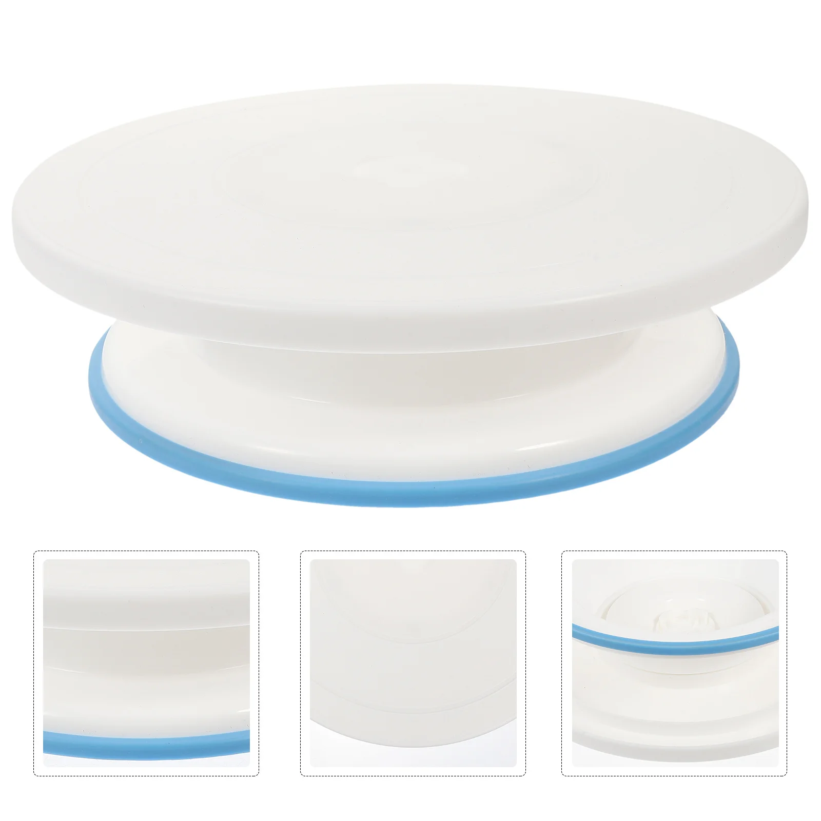 

Cake Decorating Turntable Non-Skid Rotatable Stand Easy to Use for Letters and Flowers Design Baking Accessory