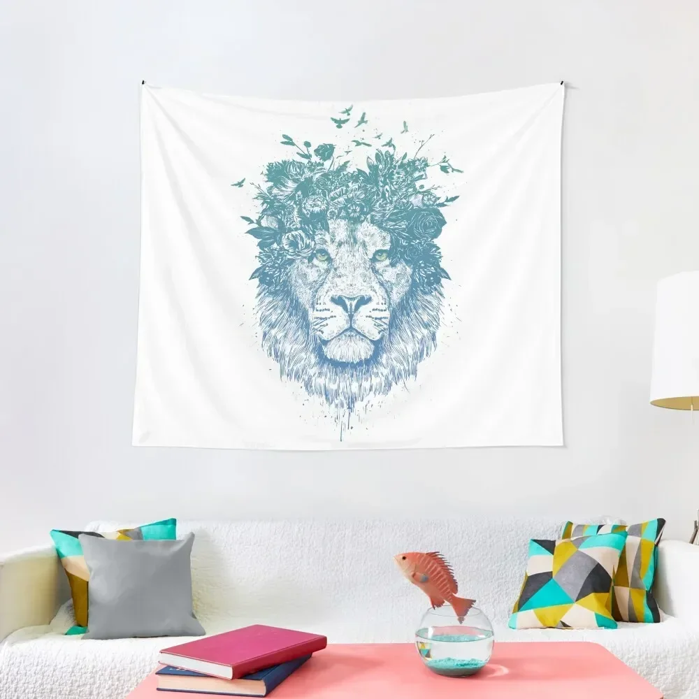 

Floral lion Tapestry Things To Decorate The Room Home Decor Accessories Carpet Wall Home Decor Aesthetic Tapestry