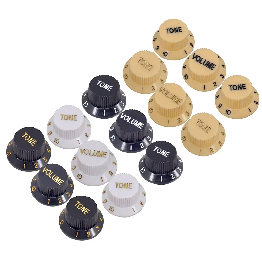 3PCS Guitars Knob 1 Volume 2 Tone Control Knobs For ST SQ Guitar Accessories Excellent Replacement Knobs Jacks Switches