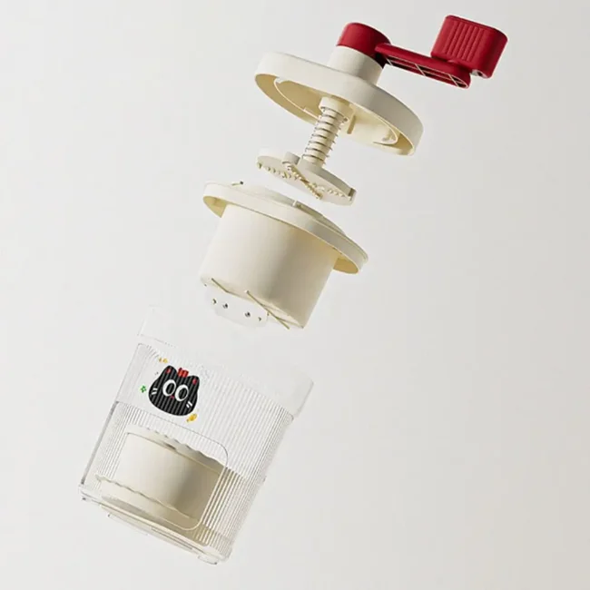 

Summer Plastic Manual Hand Crank Ice Crushers With Bowl Smoothie Maker Dessert Shave Ice Machine Shaver Snow