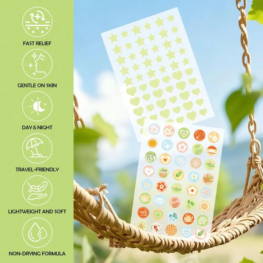 برتقالي اللون رائعتين فتاة الإبداعية حب الشباب بقع لطيف وغير مزعجة منتج العناية بالوجه 2026 جديد 220 قطعة