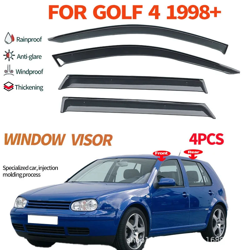 

Подходит для VW Volkswagen GOLF 4 5-ДВЕРНЫЙ 1998-2004 дефлектор бокового стекла от дождя или блеска