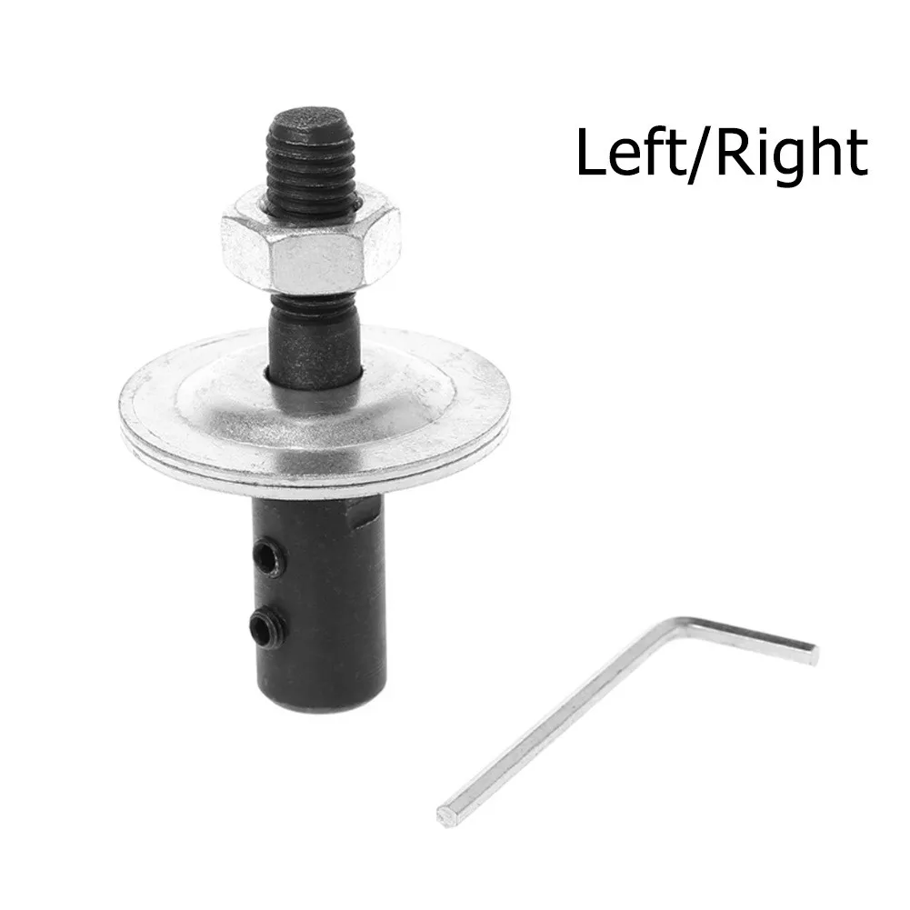 1Set Spindle Adapter Left/Right For Grinding Polishing Shaft Motor Bench Grinder Grinding Wheel Connecting Shaft Spindle Adapter