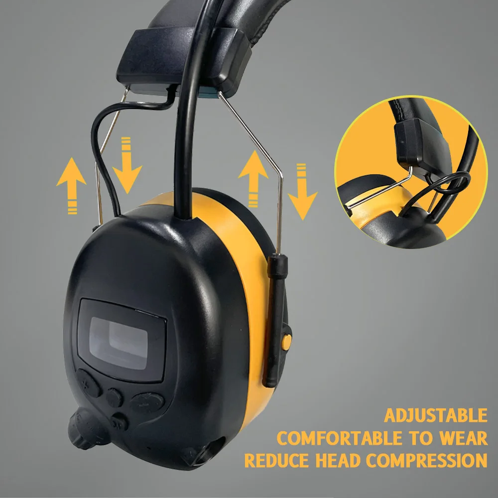 Hunting Hearing Protection Bluetooth Headphones Electronic Shooting Earmuffs Ear Protector AM/FM Radio Headphone