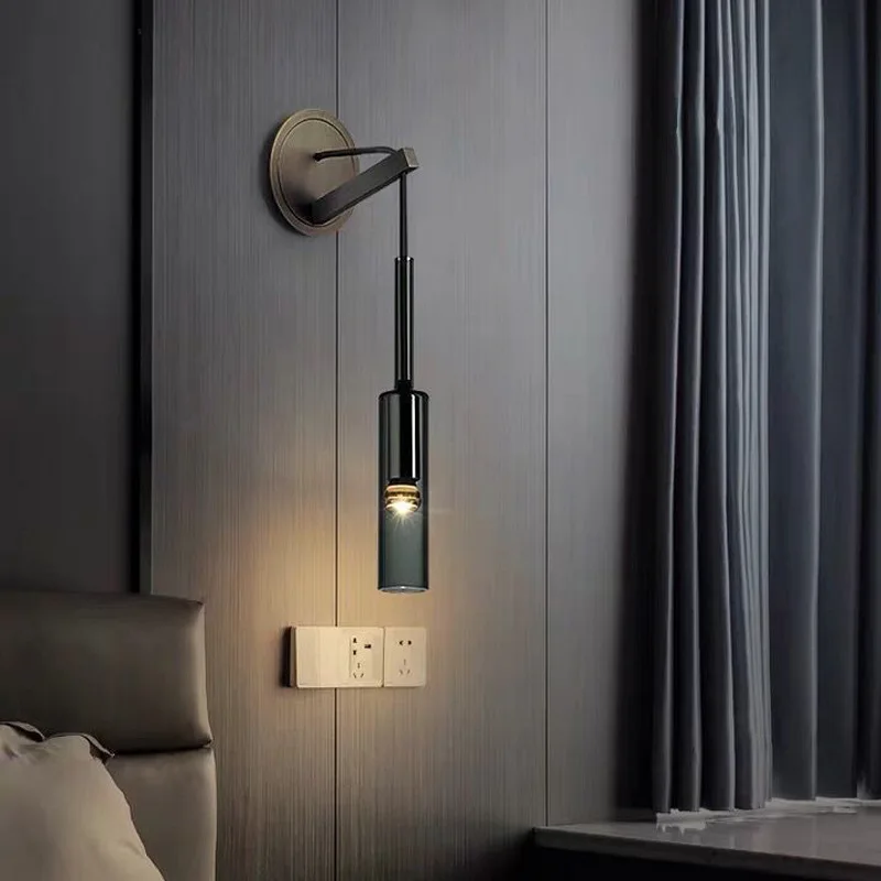 

Nordic Postmodern Simple Restaurant Bar Counter Bedroom Bedside Light Luxury Creative Crystal Wine Bottle Chandelier
