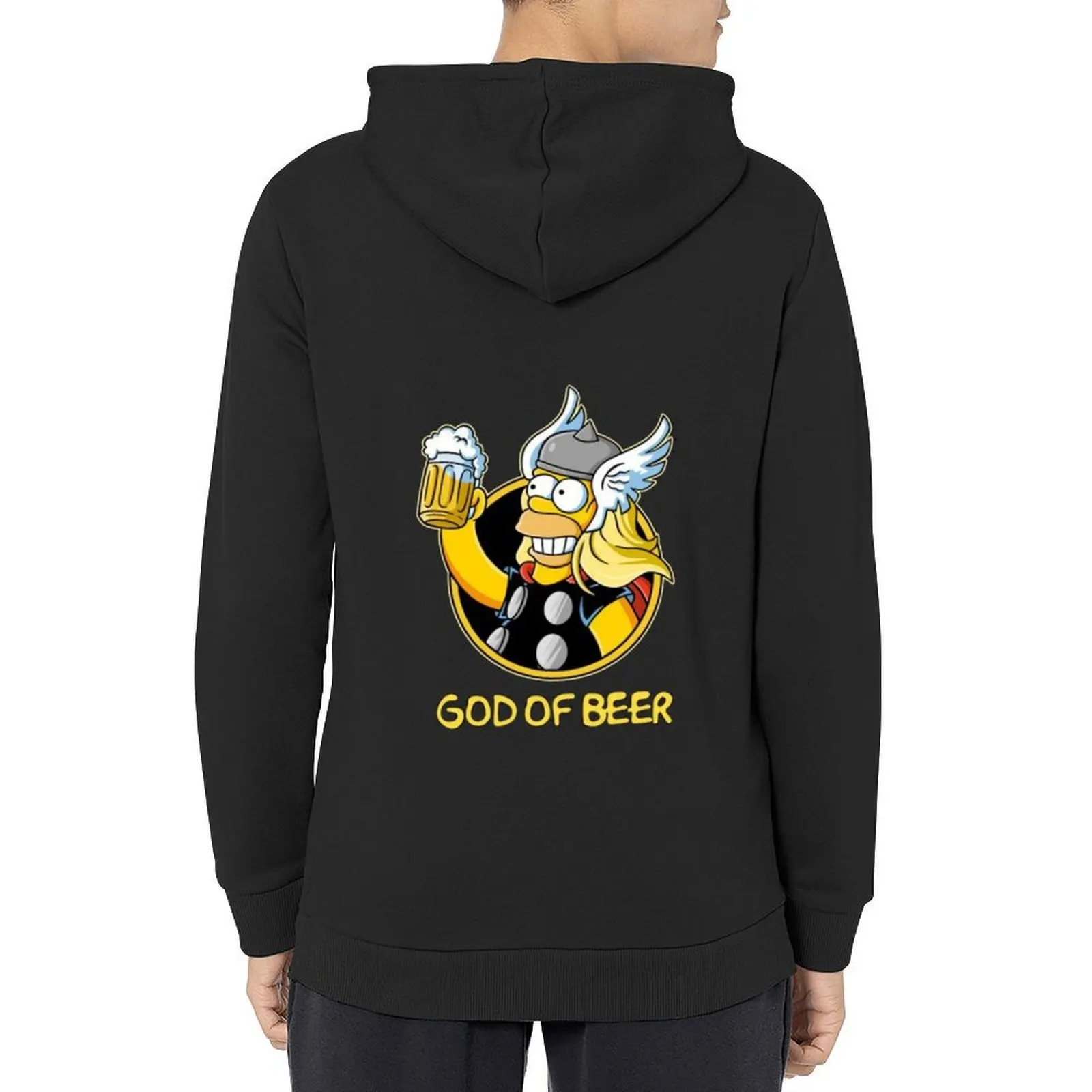 

god of beer Hoodie mens clothes men's sweat-shirt set men clothing autumn clothes men's hoodies