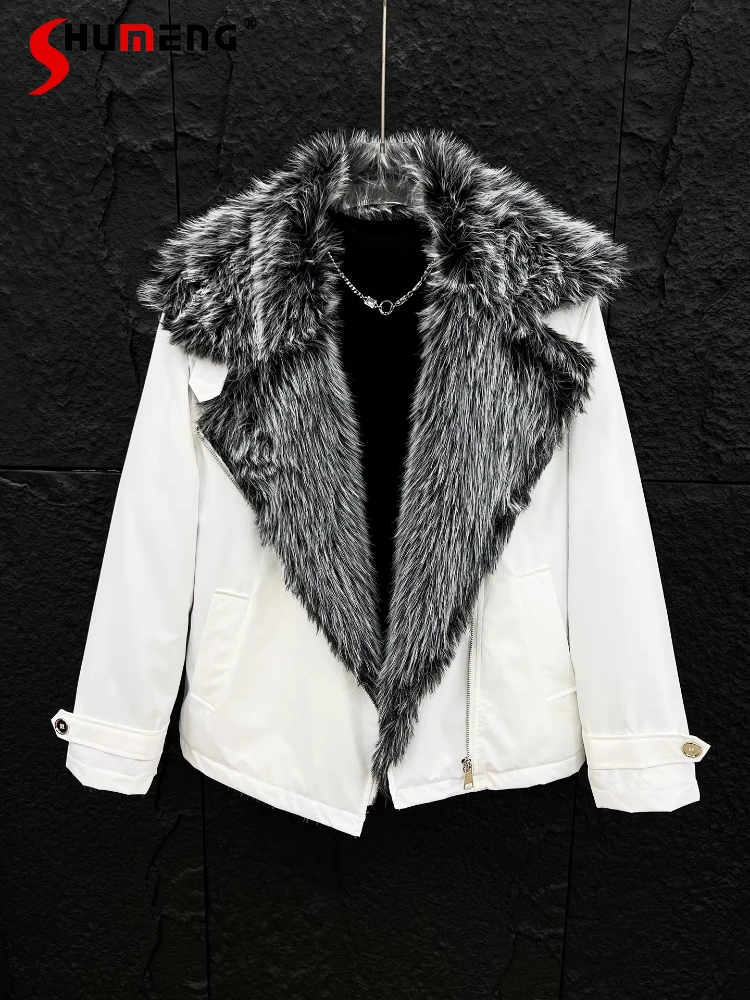 

Men's 2025 Winter New High-End Jackets Men's Stylish Trendy Loose Comfort Thickened Warm Parkas Zipper Solid Color Trendy Parkas