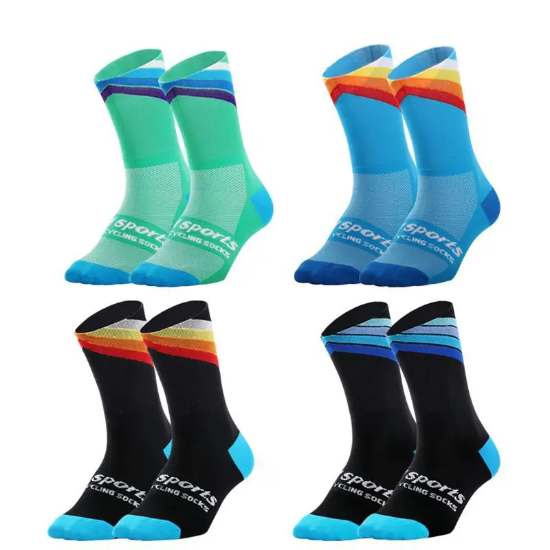 

Bicycle Cycling Running Climbing Competition Sports Breathable Wet Mid-Calf Leisure Trendy Socks