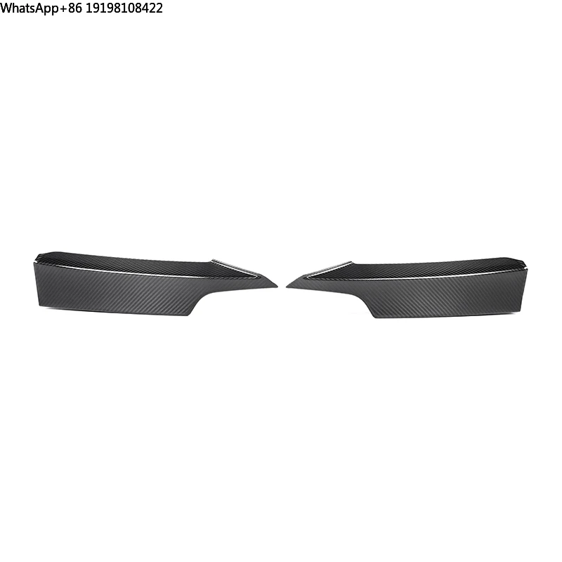 

For BMW F30 F35 4-Door Sports 2012-2019 Gloss Black Auto Dry Carbon Fiber Front Bumper Lip Fog MP Style F30 F35 Rear Splitter