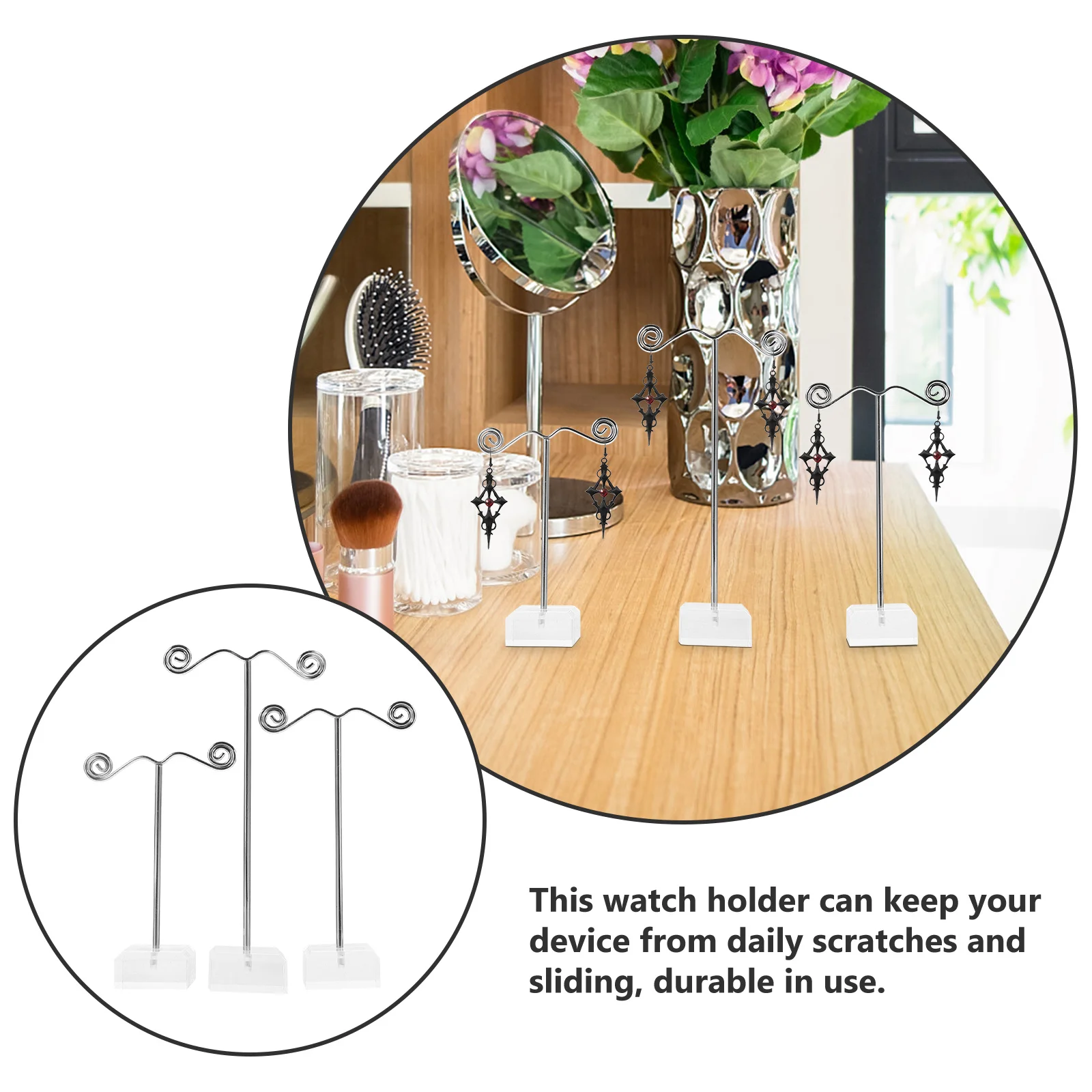 

1Set Earring Display Stand Earrings Storage Rack Organizer Bedroom Jewelry Holder Photography Prop Earrings Rack