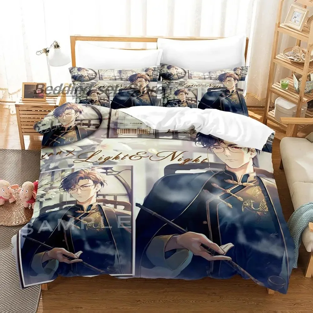 New Light and Night Stand Osborn Evan Sariel Jesse Charlie Bedding Set Single Twin Full Queen King Size Bed Set Three piece set