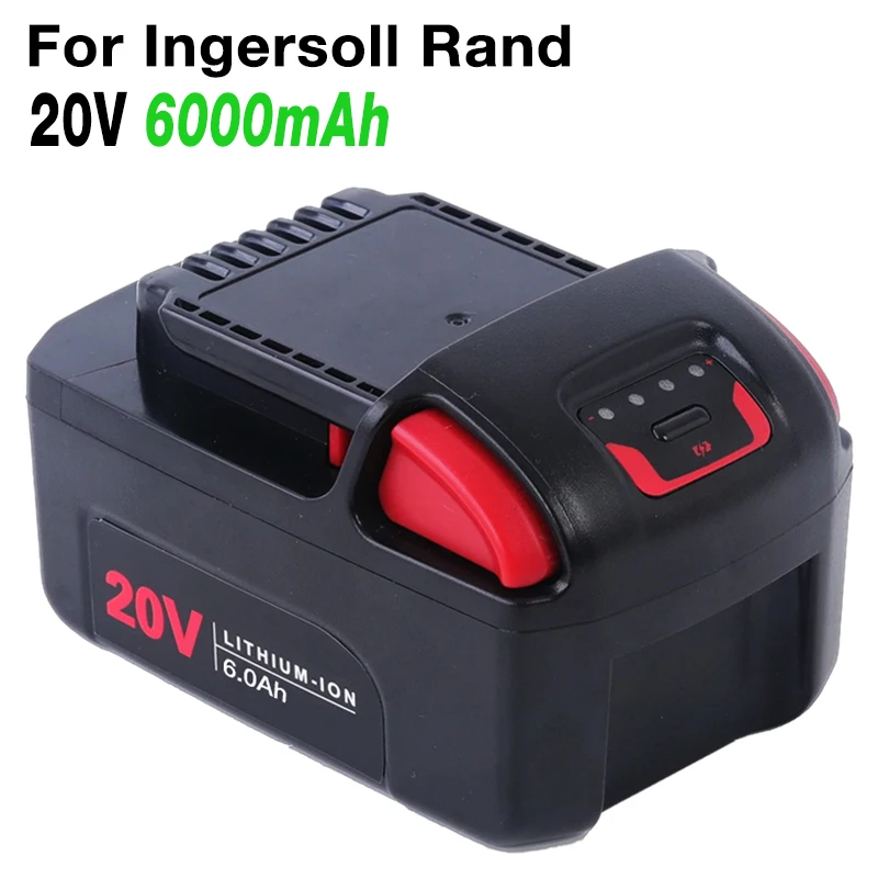 20V 6000mAh/5000mAh IQV20 Series High Capacity Li-ion battery for In gersoll Rand BL2022 BL2010 BL2012 Power Tools